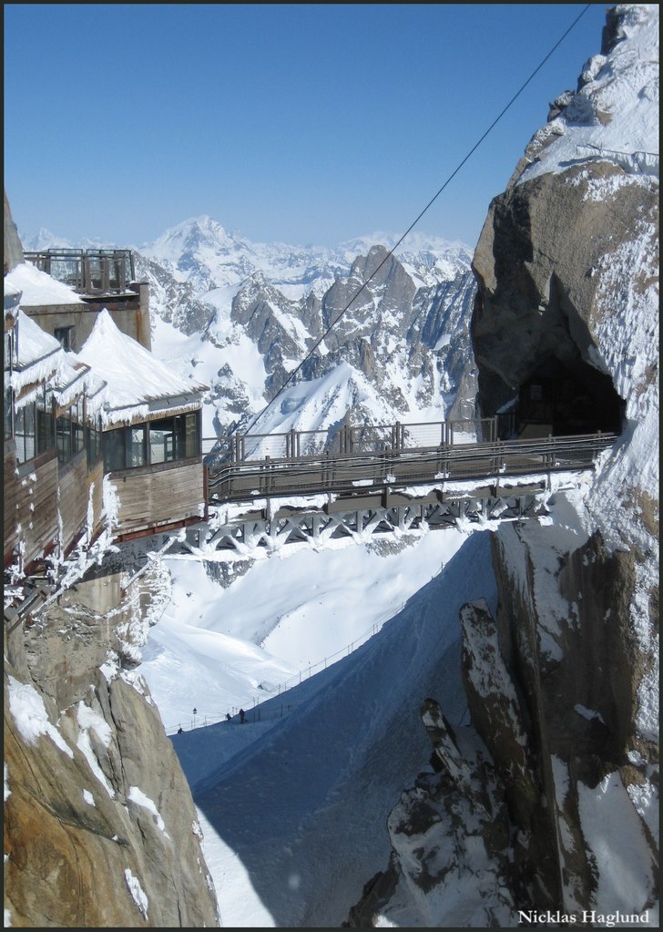 toppstation på Aiguille du midi.. Foto: Nicklas Haglund.