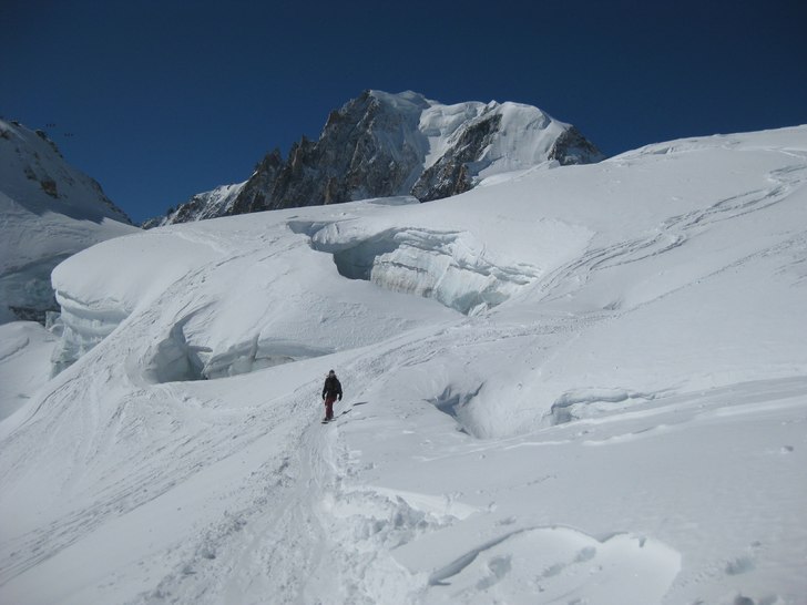 En kanondag på toppen av Aiguille du Midi. Åkare: micke.