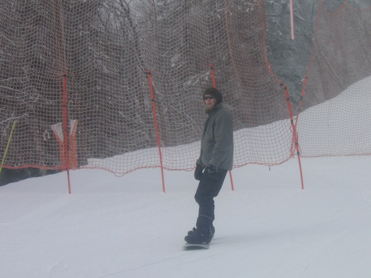 Thomas cruisar i pisten.. Foto: Robert.