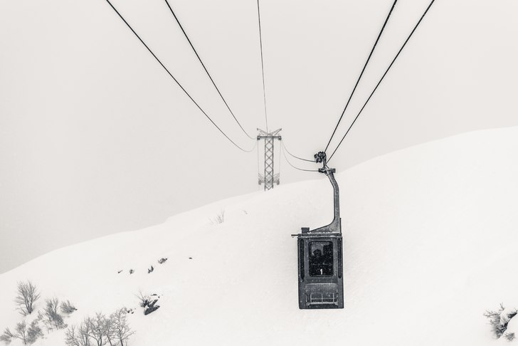 Hemliga liften i Engelberg.