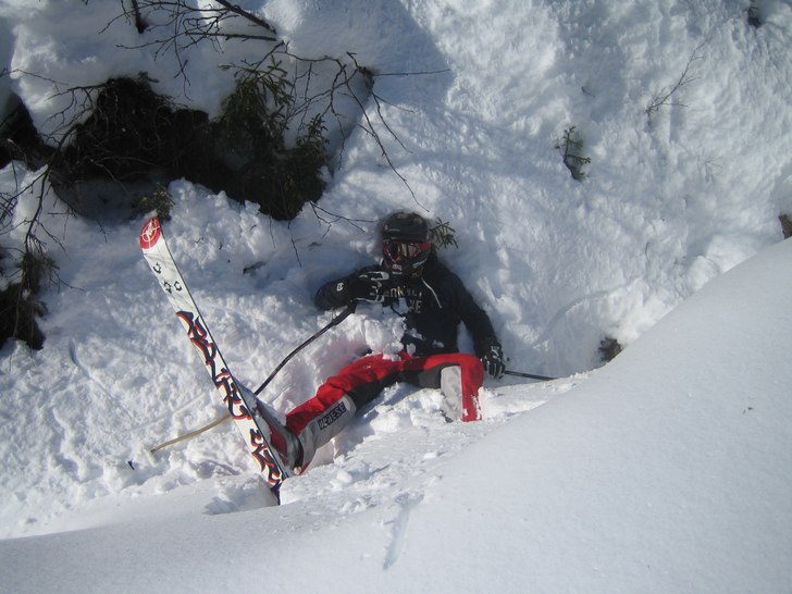 Goo vurpa ner i ett dike när vi körde off-pist!. Foto: Alexander Gleroum. Åkare: Jens Strålman.