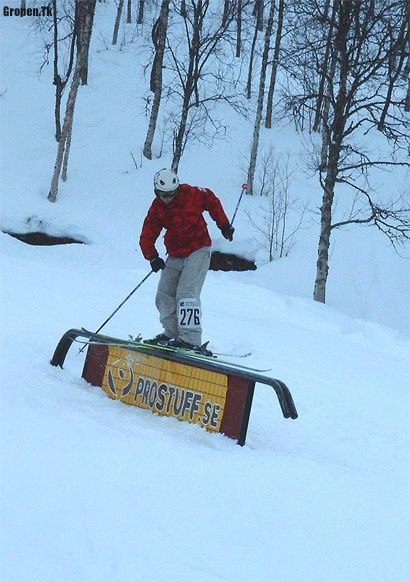 Tävling i Tärnaby... Foto: Dina Tuven. Åkare: Morten Fredriksen.