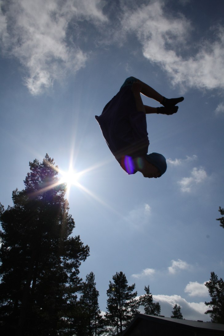 Backflip!. Foto: Ann Jonsson. Åkare: Joseph Jansson.