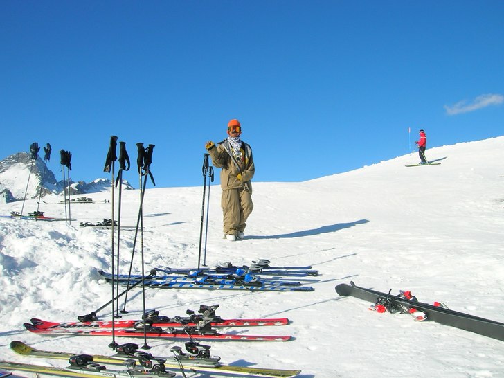 vinkar glatt när jag är i Italien.. Foto: Isa. Åkare: Sante.