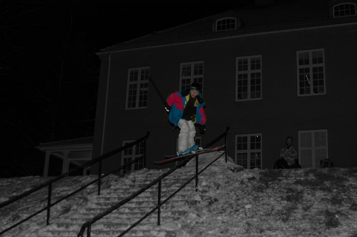 Handrail vi vidarskolan.. Foto: Julius. Åkare: jag.
