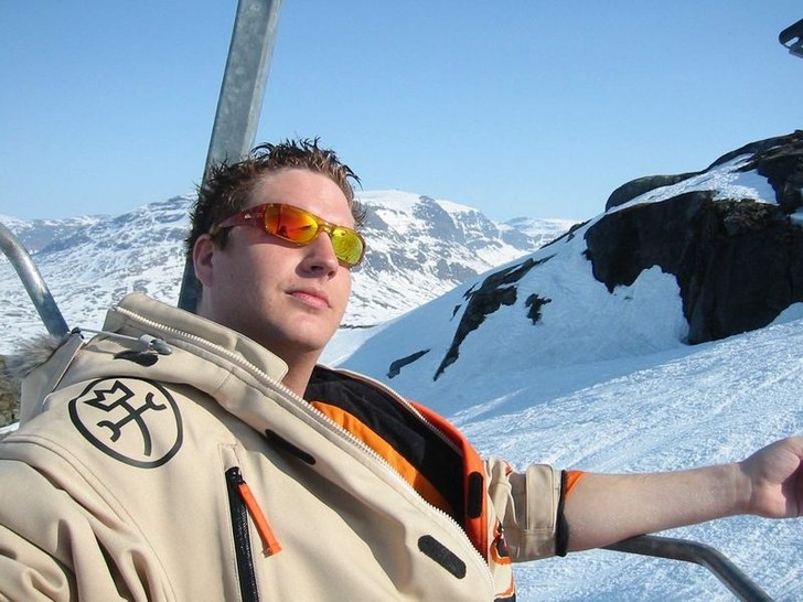 Glidaren som njuter av solen =). Foto: Richard Kingfelt. Åkare: Linus Kördel.