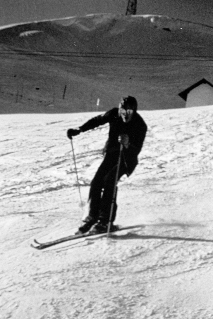 St Anton 1975, Jag var fattig och hade bara råd m. Foto: Dan Fahrman. Åkare: Dan Fahrman.