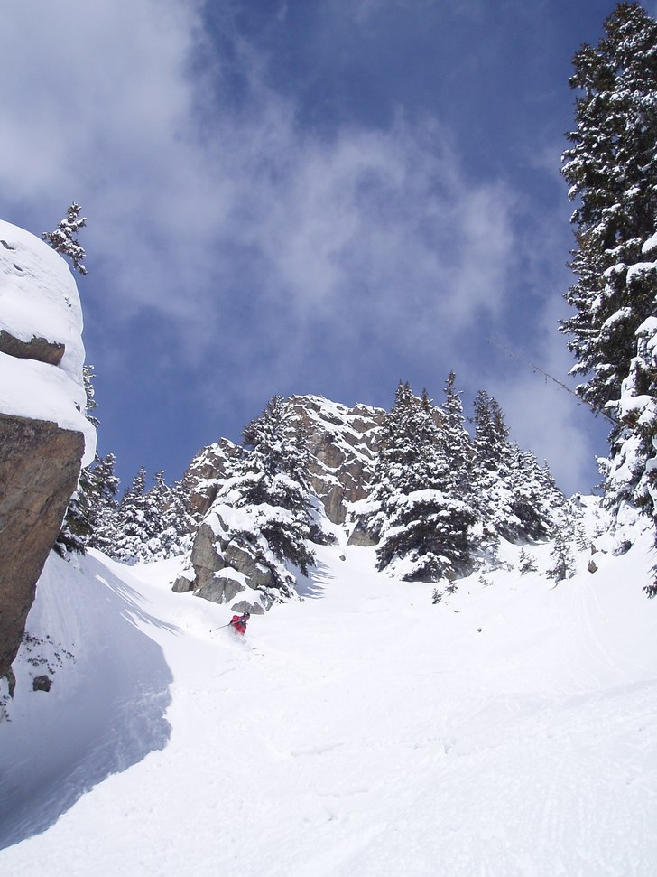 go dag i Brevant med sol och fin snö. Foto: John. Åkare: Johan Börgeson.