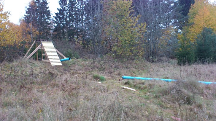 Nu är vi färdiga så nu väntar vi bara på kall. Foto: Broberg.