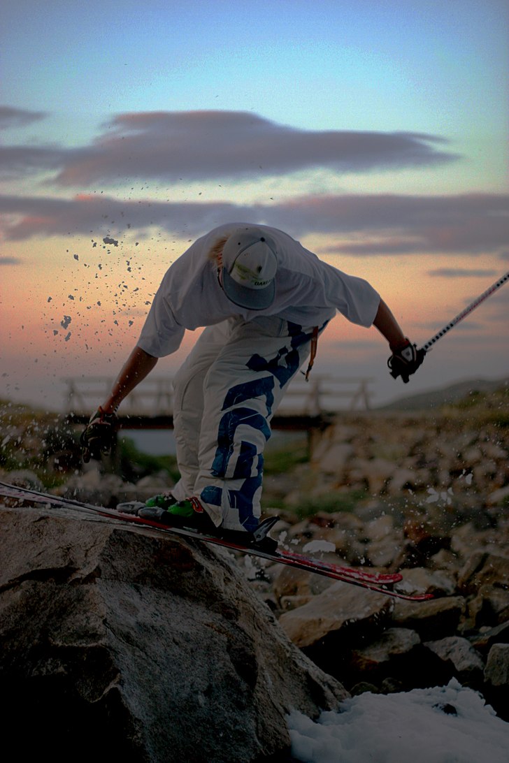 Stannade några mil utanför Geilo och hittade en . Foto: Valter Olsson. Åkare: Johan Lantz.
