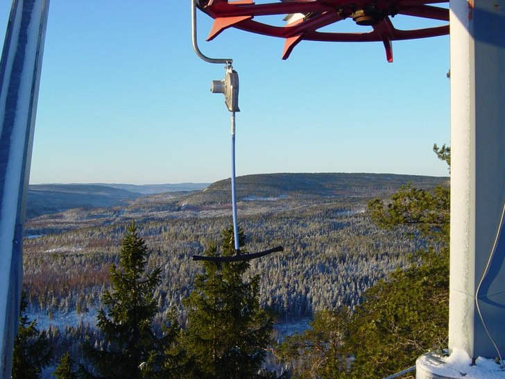 Jag va aldeles själv i backen när ja plötsligt . Foto: KRIKKA. Åkare: ingen.