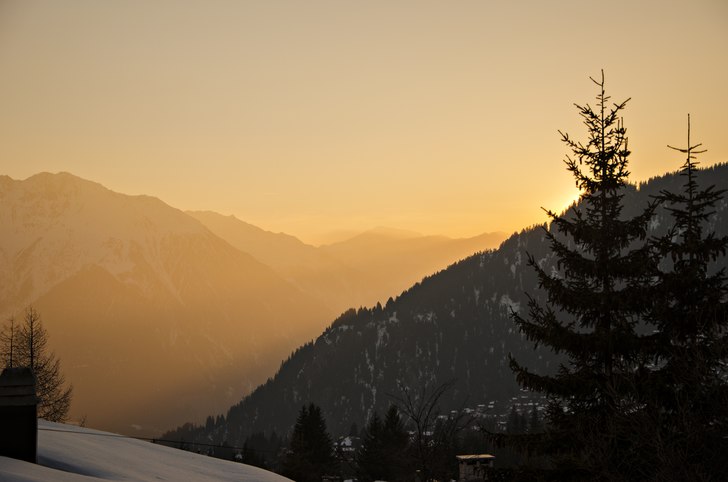 Vacker solnedgång i Verbier, Schweiz
Foto: Rikar. Foto: Rikard Landrin.