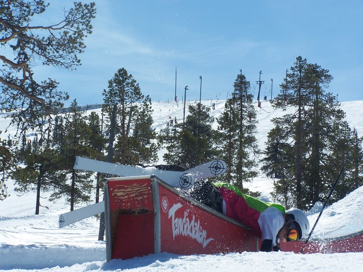 Jag bailade lite i tandå, på bananen!. Foto: Oskar Munters. Åkare: Jag!.