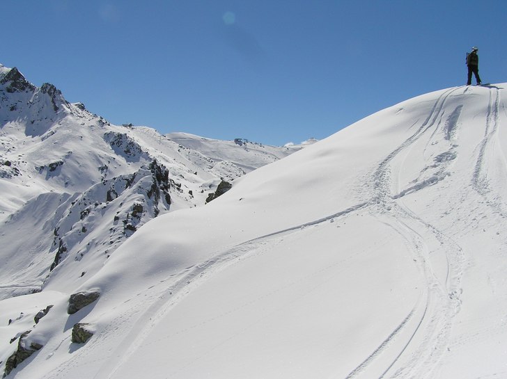 Vi var ensamma!.. det är våra spår som är kvar. Foto: Jimmy Berglund. Åkare: Michael Spendel.