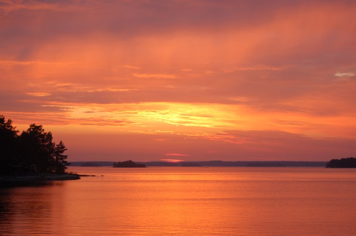 En rätt nice bild tagen nere vid bryggan på land. Foto: Fredrik Sillén.