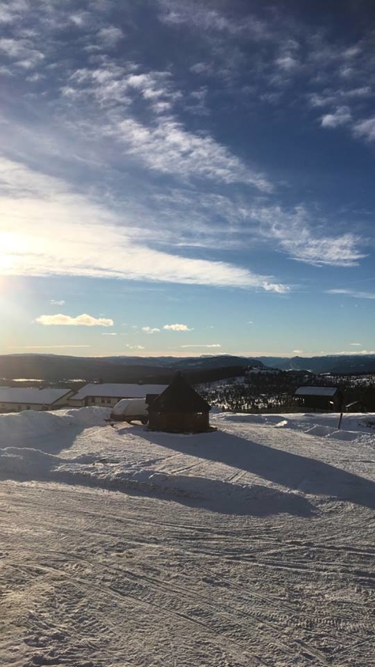 Drømmedag i fjellet.
Sol og mildt.  Lite vind og .