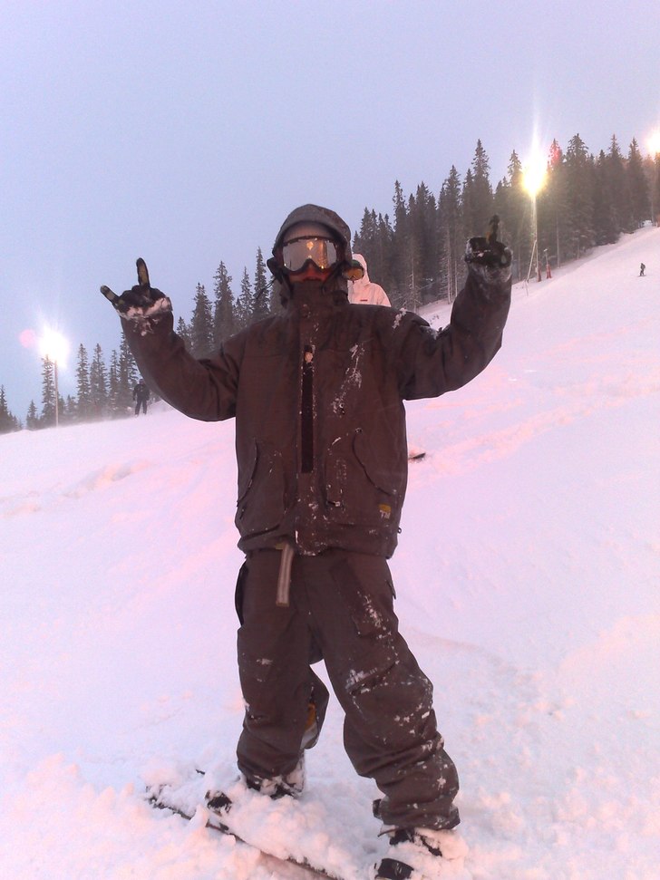Efter en dags Shreding;). Foto: Martin Gustawsson. Åkare: Simon "lill" Bull.
