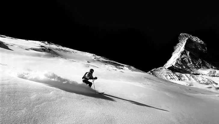 Ett åk vid foten av Matterhorn..