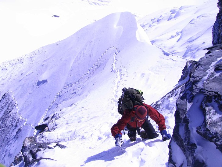 Klättring i Pamir. Foto: Krister Jonsson. Åkare: Client.