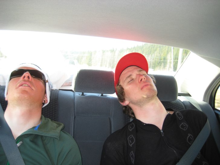 efter en hård dag i kittel. Foto: jessica. Åkare: jag o jocke.