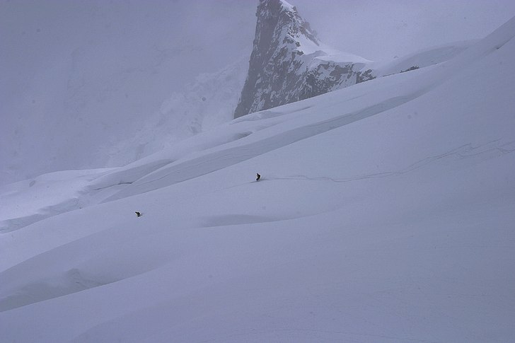 Perfekt skidåkning i vacker miljö!. Foto: Franc. Åkare: Johan & Jerome.