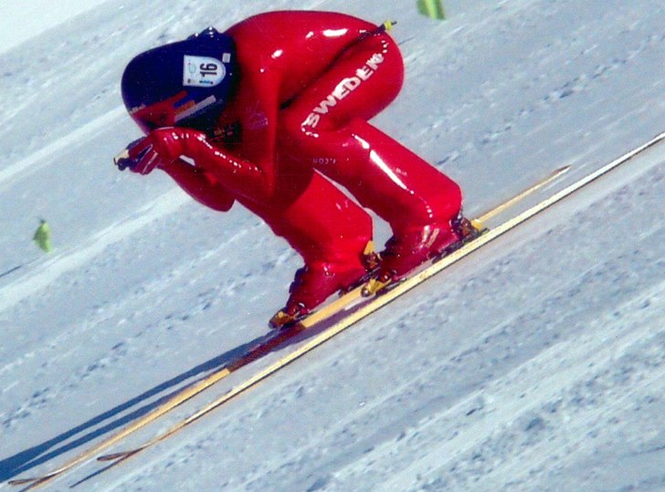 VM sopeedskiing Cervinia. Åkare: Magnus Jacobson.