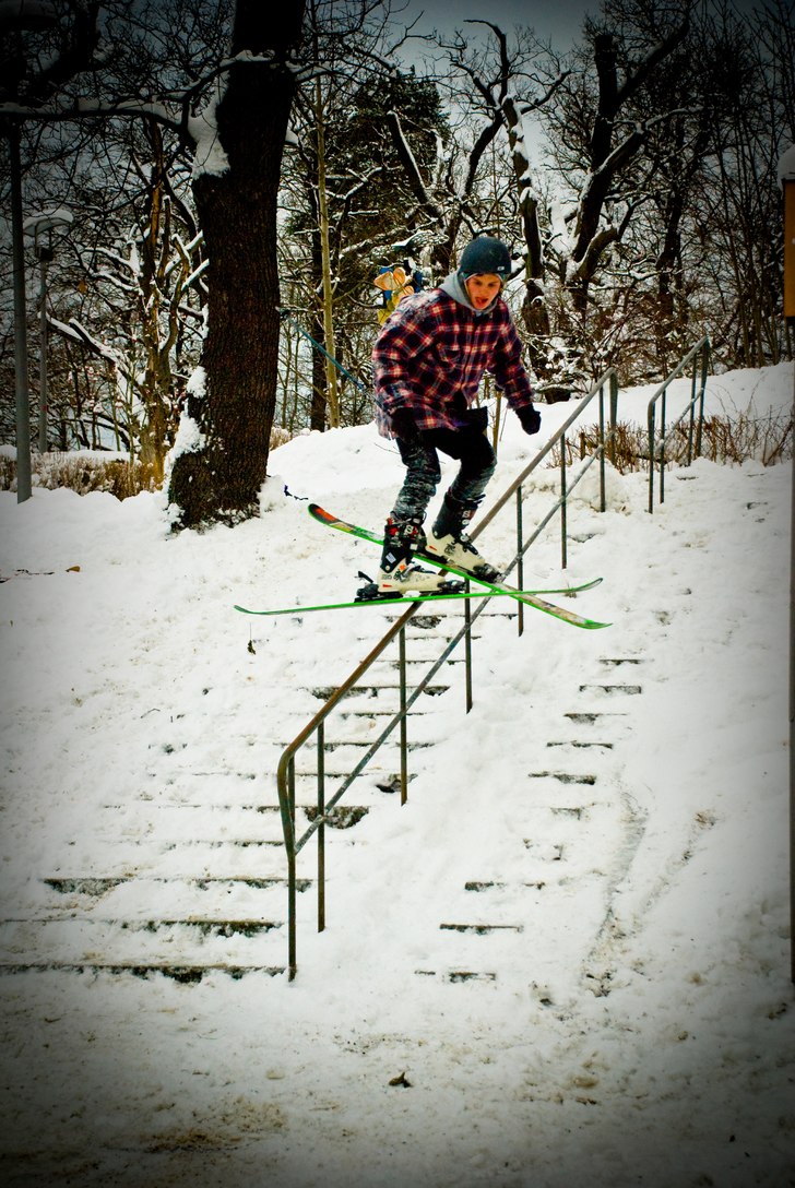 Handrail i Hammarby Sjöstad.. Åkare: Truls Kahlbom.