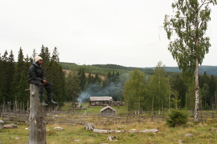 Jag hitta en liten stubbe som ja ville sätta mig . Foto: Miriam Bylund. Åkare: Adrian Frölund.