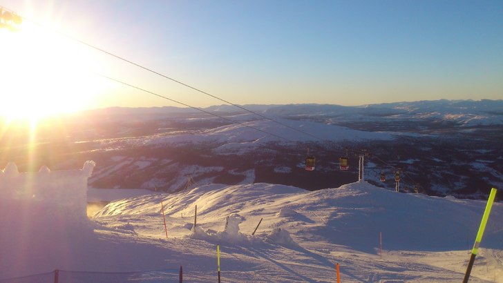 Den klassiska vyn från Åreskutan.. Foto: Daniel Lidström.