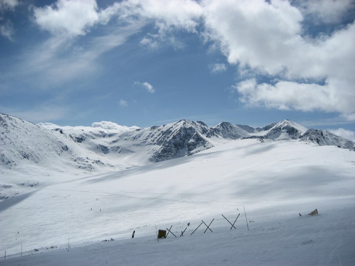 Utsikt från toppen på pist "Markudjik3, mot. Foto: Melker Rinaldo.