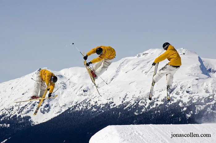 Vad mer kan behövas? Sol... skidor... Jonas som s. Foto: JonasCollen.com. Åkare: Johan Kristofers.