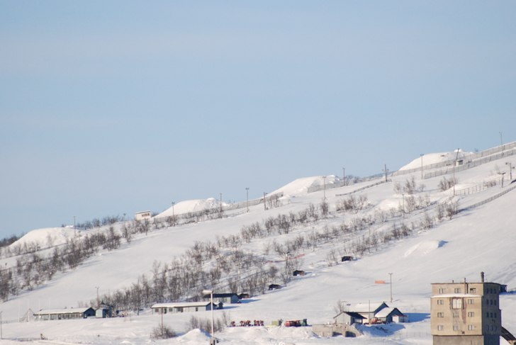 Parken i Kiruna, nästa år ännu större!. Foto: Acke vig. Åkare: Träningsarena för VIG.