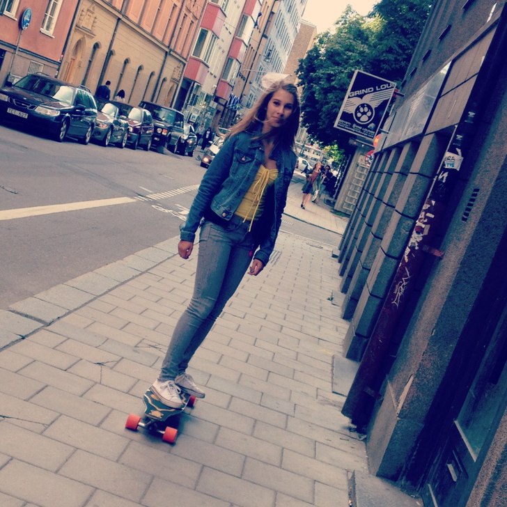 Foto: Vicky. Åkare: Denisa Pasku (jag).