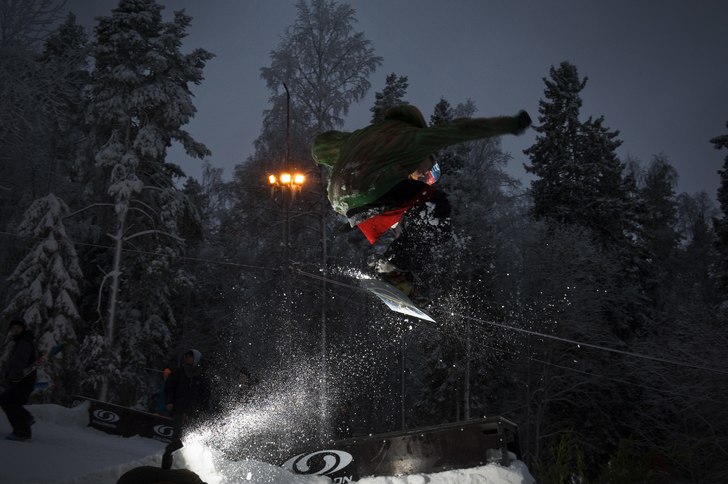 Väsjö Railjam 2010. Foto: Pax Engström Nyström. Åkare: Okänd.