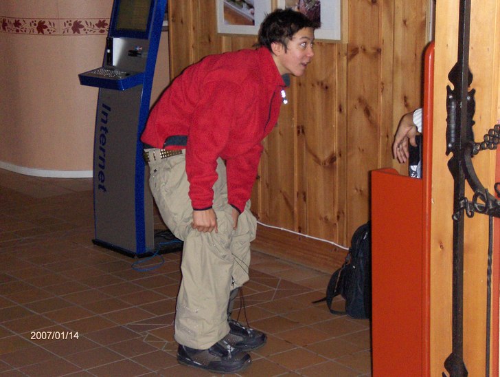 byter om för hemfärd. Foto: pappa. Åkare: tomp4.