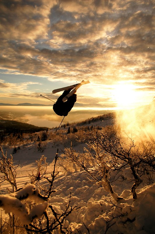 Vi slängde upp en BC kick under jullovet och kör. Foto: Johan Schedin. Åkare: Fredrik Bondeson.