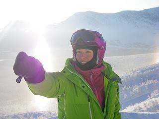 Lavin 1:an i -30. Foto: Urban Axelsson. Åkare: Camilla Lundberg.