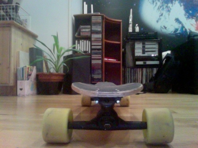 Mitt första longboard bygge. Foto: Oskar Vesterlund.