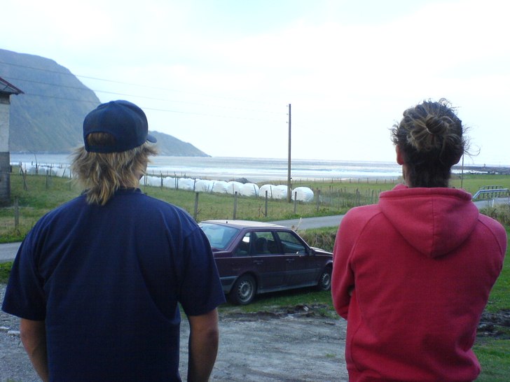 Utsikt från "Strandro" Bra ställe, då. Foto: Ankan. Åkare: Blomman och Haglund.