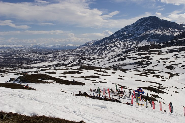 Foto: Johan Hellman. Åkare: Målområdet vid botten av Nordalsfjället..