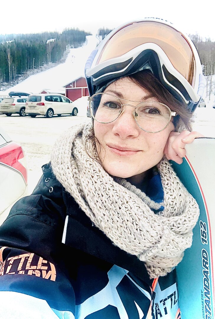 Tillsammans med min kära bräda, för första gå.