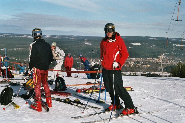 Foto: pappa. Åkare: jag.