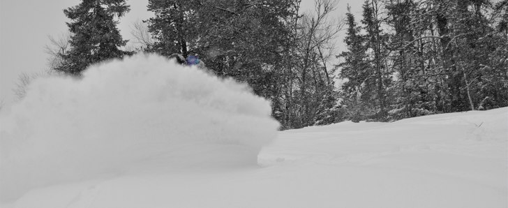 Det kräksnöade typ 2,5 dagar i sträck, så vi d. Foto: Gustav Wälivaara. Åkare: Hilla.