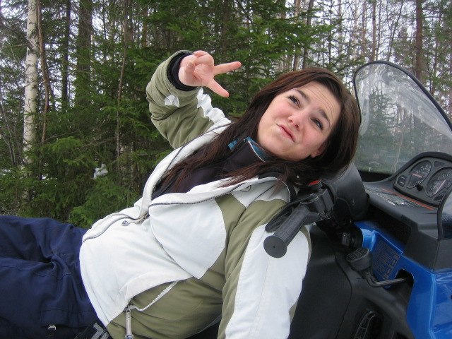 Våran lilla skotertripp till Hökberg. Fullast k�. Foto: Anna Frost. Åkare: Malin Thorildsson.