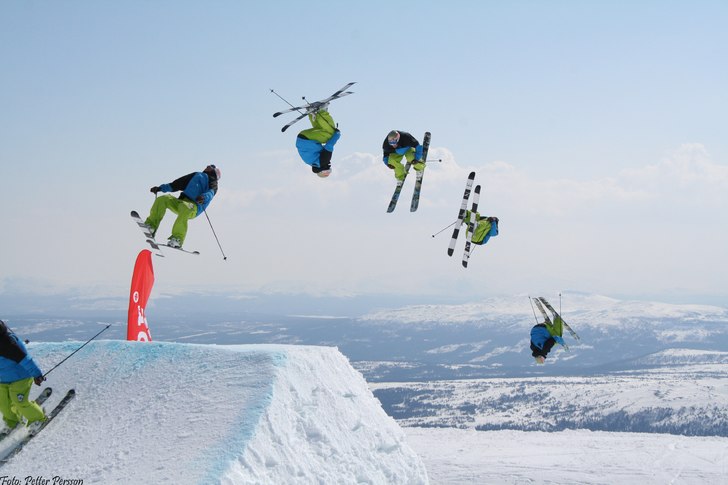 1000-meters hoppet under freeride veckan.. Foto: Petter Persson. Åkare: -ll-.