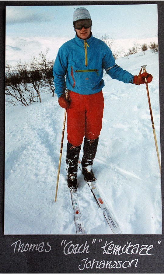 Bilden tagen 1989. Foto: Bengt Björkbom. Åkare: Thomas Johansson.