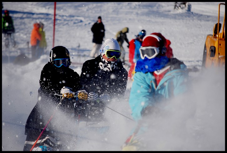 JOSS. Foto: Johan Svensk. Åkare: Henrik Harlaut, Laurent Favre, Tom Wallisch.