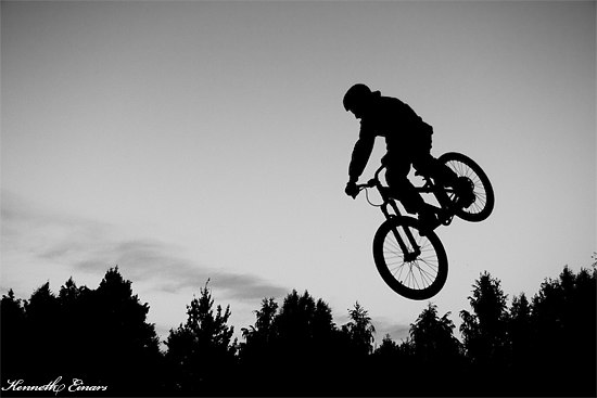 jag gör 360. Foto: Kenneth Einars. Åkare: Alex Bäckvall (jag).