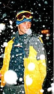 DET SNÖAR!. Foto: Lydia Beaman. Åkare: Jag.