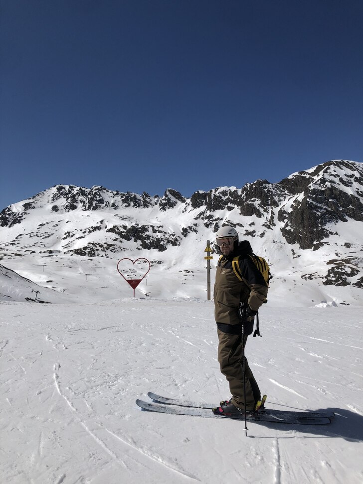 Med farsan på äventyr i Val D’Isere.